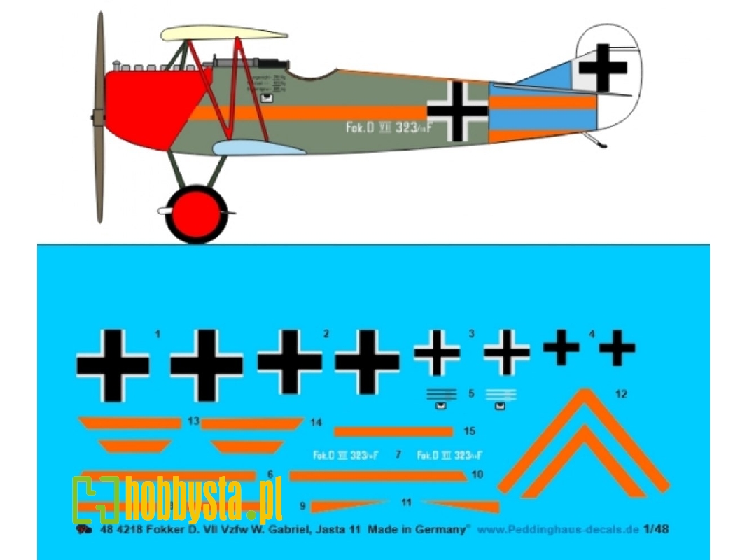 Fokker D.Vii Vzfw W. Gabriel, Jasta 11 - zdjęcie 1
