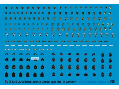 Usa Uniform Insignia Vietnam War (Late) - zdjęcie 1