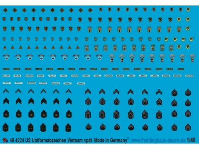 Usa Uniform Insignia Vietnam War (Late) - zdjęcie 1