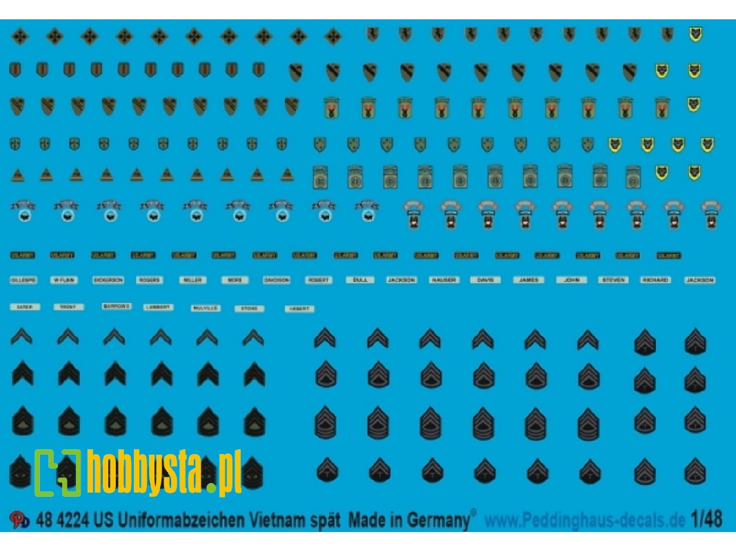 Usa Uniform Insignia Vietnam War (Late) - zdjęcie 1