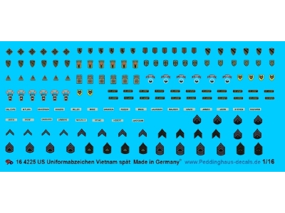 Usa Uniform Insignia Vietnam War (Late) - zdjęcie 1