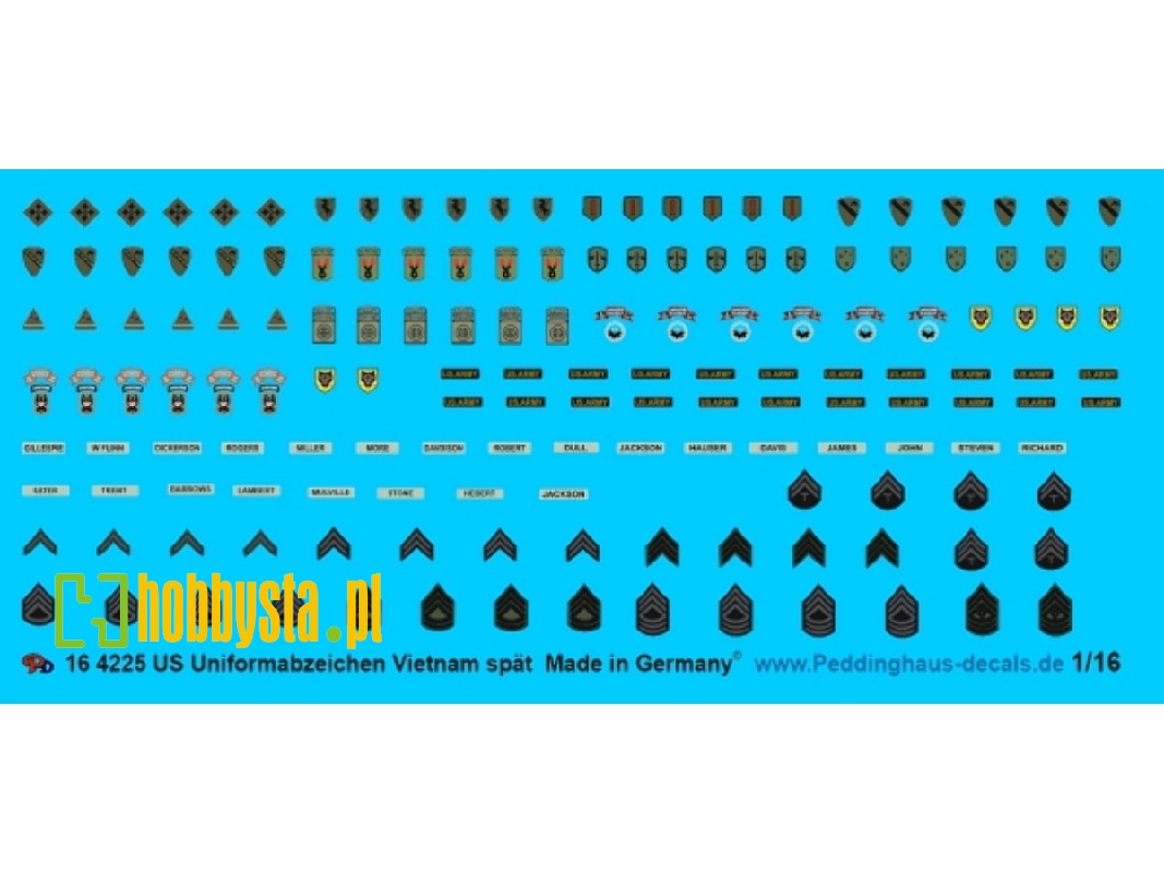 Usa Uniform Insignia Vietnam War (Late) - zdjęcie 1