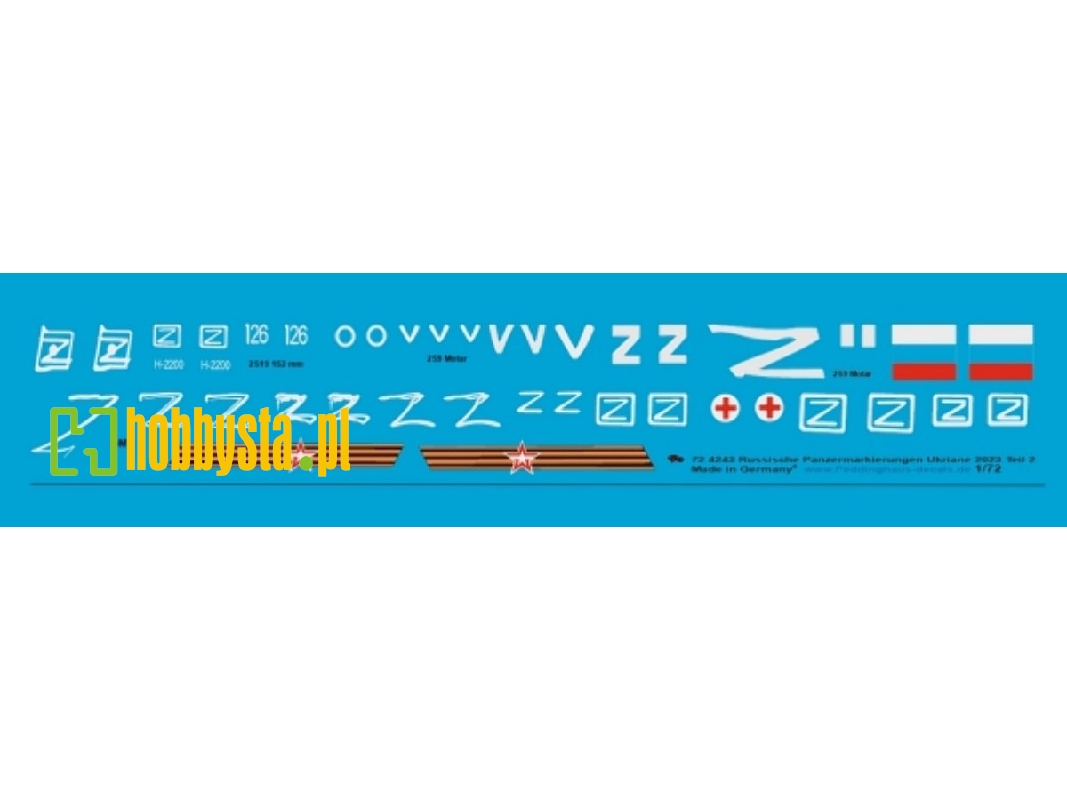 Russian Armored Vehicles Markings (Ukraine 2023) Set No.2 - zdjęcie 1