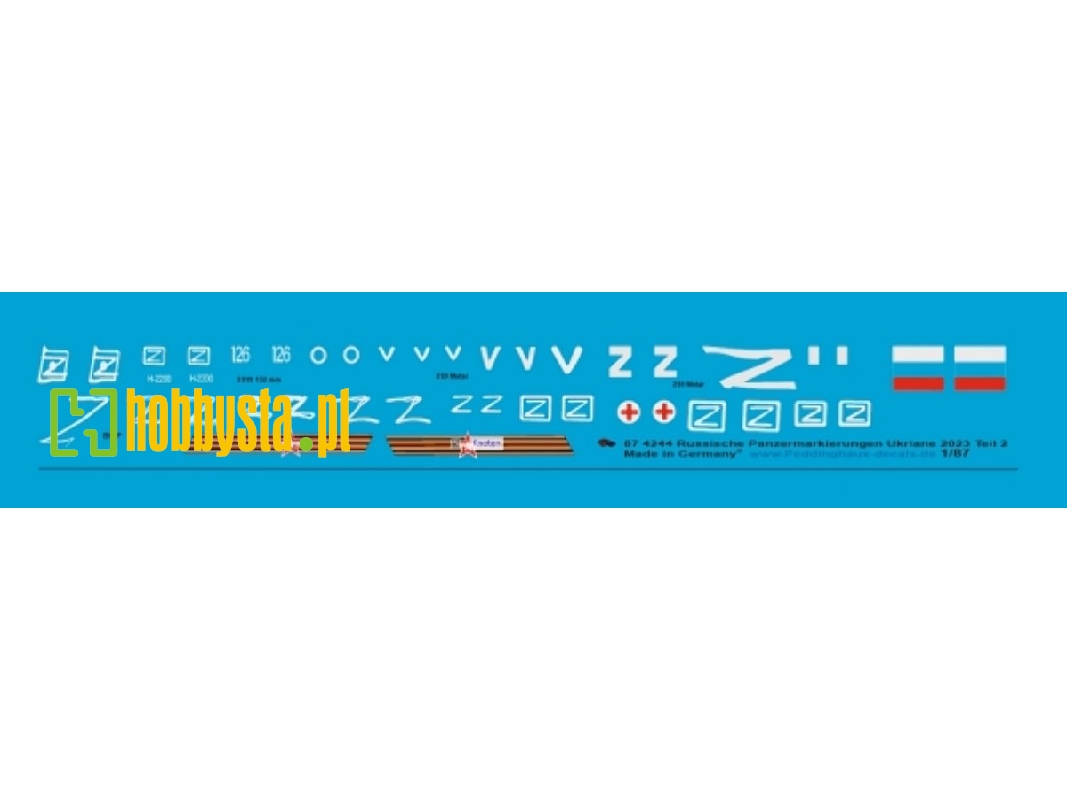 Russian Armored Vehicles Markings (Ukraine 2023) Set No.2 - zdjęcie 1