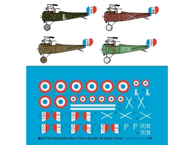 No 124 Lafayette Escadrille: Nieuport 11 (Prince, Lufbery And Masson- Rumsay) - zdjęcie 1