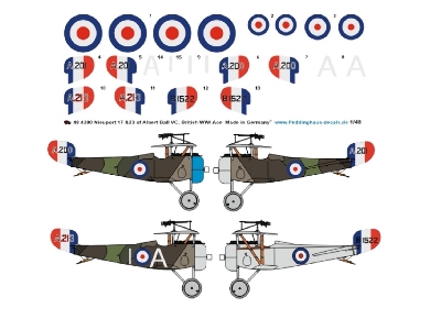 Nieuport 17 & Nieuport 23 Of Albert Ball Vc - British Wwi Ace - zdjęcie 1
