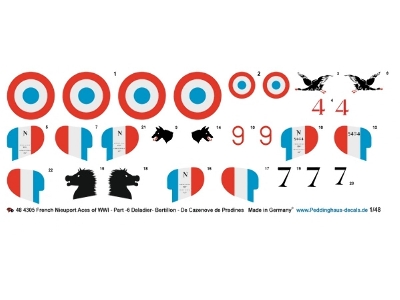 French Nieuport 17 Aces Of Wwi - Part 6  (Daladier - Bretillon - De Cazenove De Pradines) - zdjęcie 1