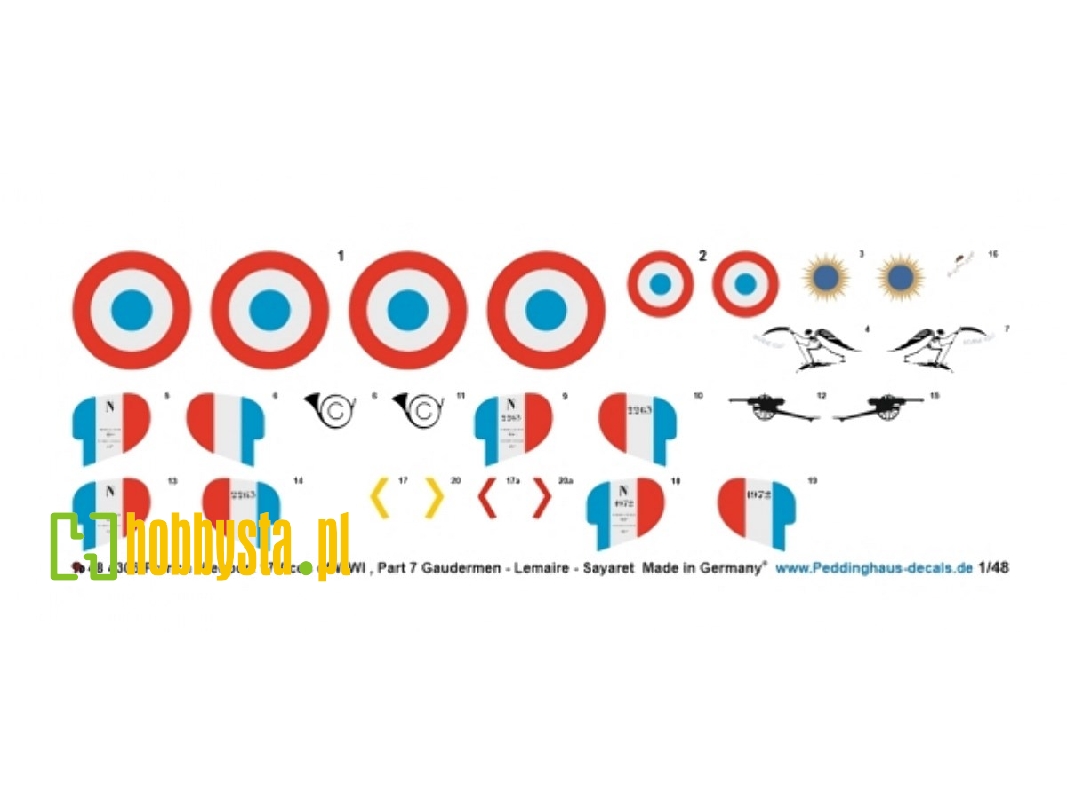 French Nieuport 17 Aces Of Wwi - Part 7 (Gaudermen - Doumer - Laplasse) - zdjęcie 1