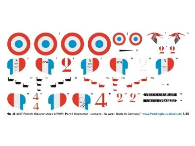 French Nieuport 17 Aces Of Wwi - Part 8 (Guynemer - Lemaire - Sayaret) - zdjęcie 1