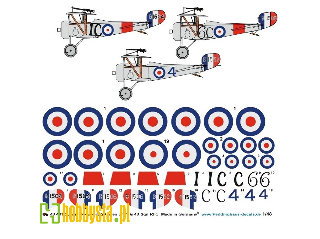 British Nieuport 23 Aces Of 29 And 40 Sqn Rfc - zdjęcie 1