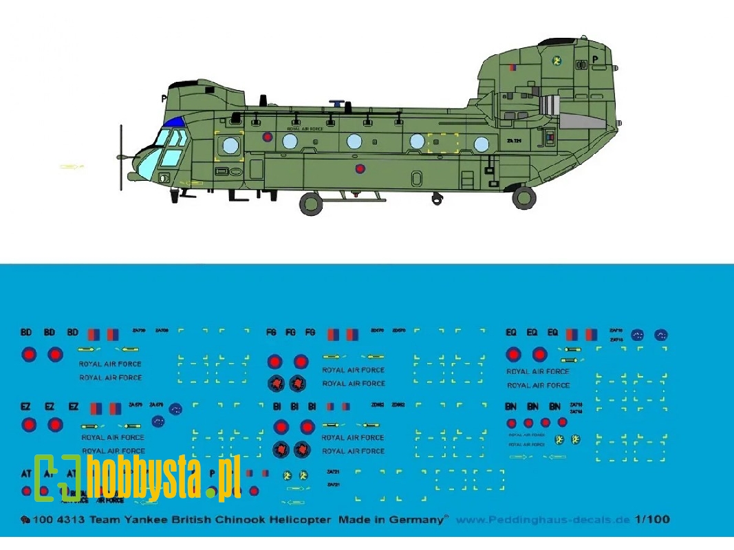 Team Yankee Britsh Chinook Helicopter - zdjęcie 1