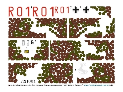Panther Ausf. G Div. Hermann Göring, East Prussia 1945 With Circle Camouflage - zdjęcie 1