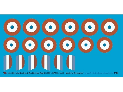 Cockades And Rudder For Spad S.Xiii - Spad-built - zdjęcie 1