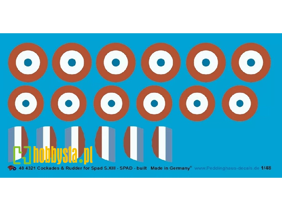 Cockades And Rudder For Spad S.Xiii - Spad-built - zdjęcie 1