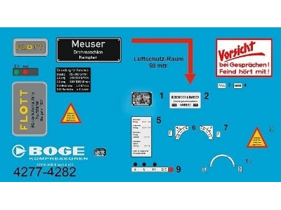 German Panzerwerk Workshop Machinery Markings & Signs Wwii - zdjęcie 1