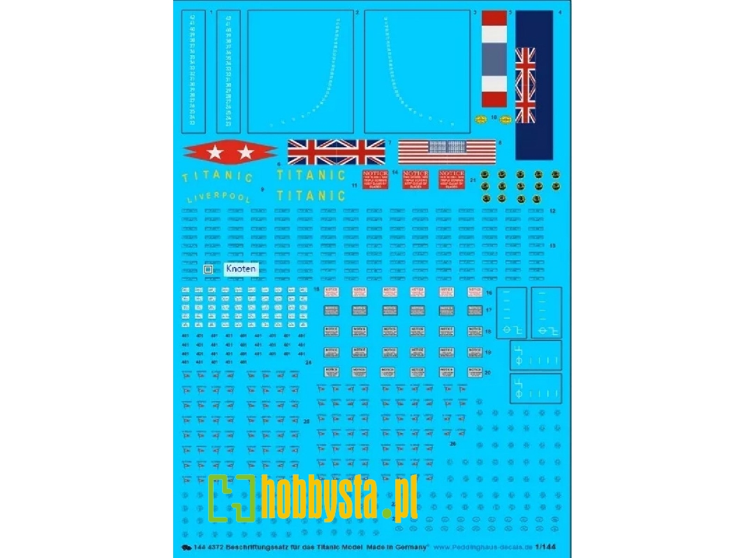 Decals For The Titanic Model - zdjęcie 1