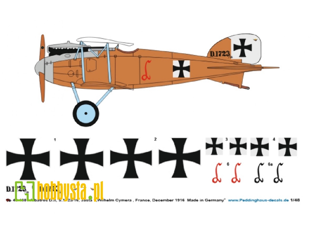 Albatros D.Ii, S.1723/16, Jasta 1, Wilhelm Cymera, France, December 1916 - zdjęcie 1