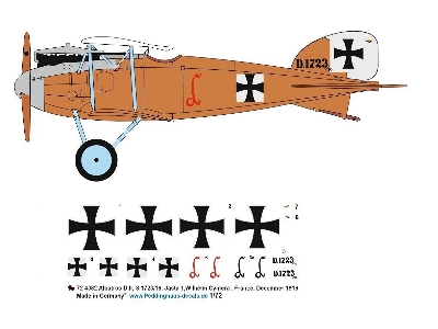 Albatros D.Ii, S.1723/16, Jasta 1, Wilhelm Cymera, France, December 1916 - zdjęcie 1