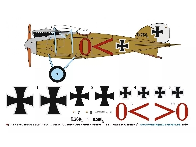 Albatros D.Iii, 760/17, Jasta 30, Hans Oberländer, France,  1917 - zdjęcie 1