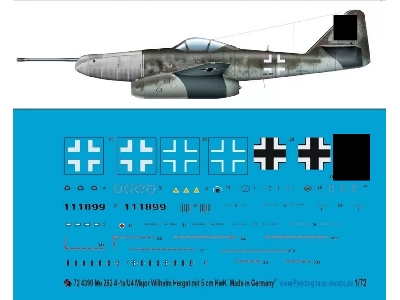 Me 262 A-1a/U4 Major Wilhelm Herget With 5cm Kwk, München-riem, April 1945 - zdjęcie 1
