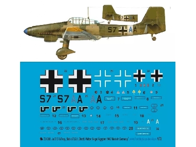 Ju 87 D-3/Trop, Stab/St.G 3, Oberstl. Walter Siegel, Egypt 1942 - zdjęcie 1
