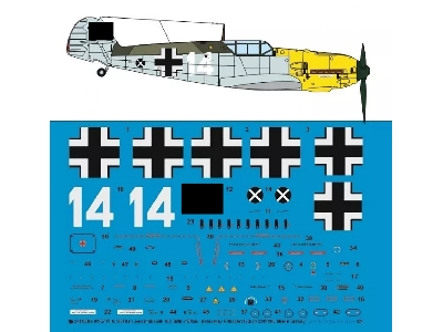 Me 109 E-7 W. Nr 5094 Hans Joachim Marseile Lg 2 23.09.1940 Shot Down By R. S. Tuckl - zdjęcie 1