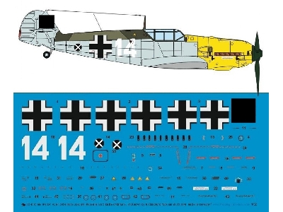 Me 109 E-7 W. Nr 5094 Hans Joachim Marseile Lg 2 23.09.1940 Shot Down By R. S. Tuckl - zdjęcie 1