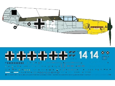 Me 109 E-7 W. Nr 5094 Hans Joachim Marseile Lg 2 23.09.1940 Shot Down By R. S. Tuckl - zdjęcie 1