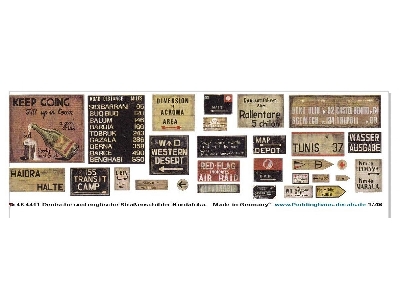 German And English Road Signs North Africa - zdjęcie 1