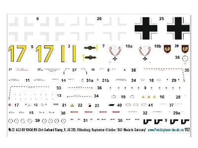 Bf 109g-6/R6 Oblt. Gerhard Stamp, 8. Jg 300, Oldenburg September-october 1943 - zdjęcie 1