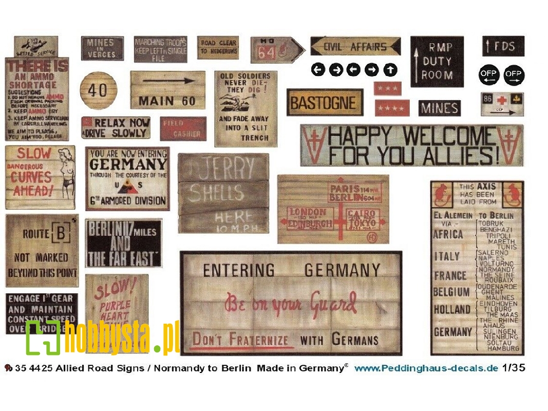 Allied Road Signs / Normandy To Berlin - zdjęcie 1