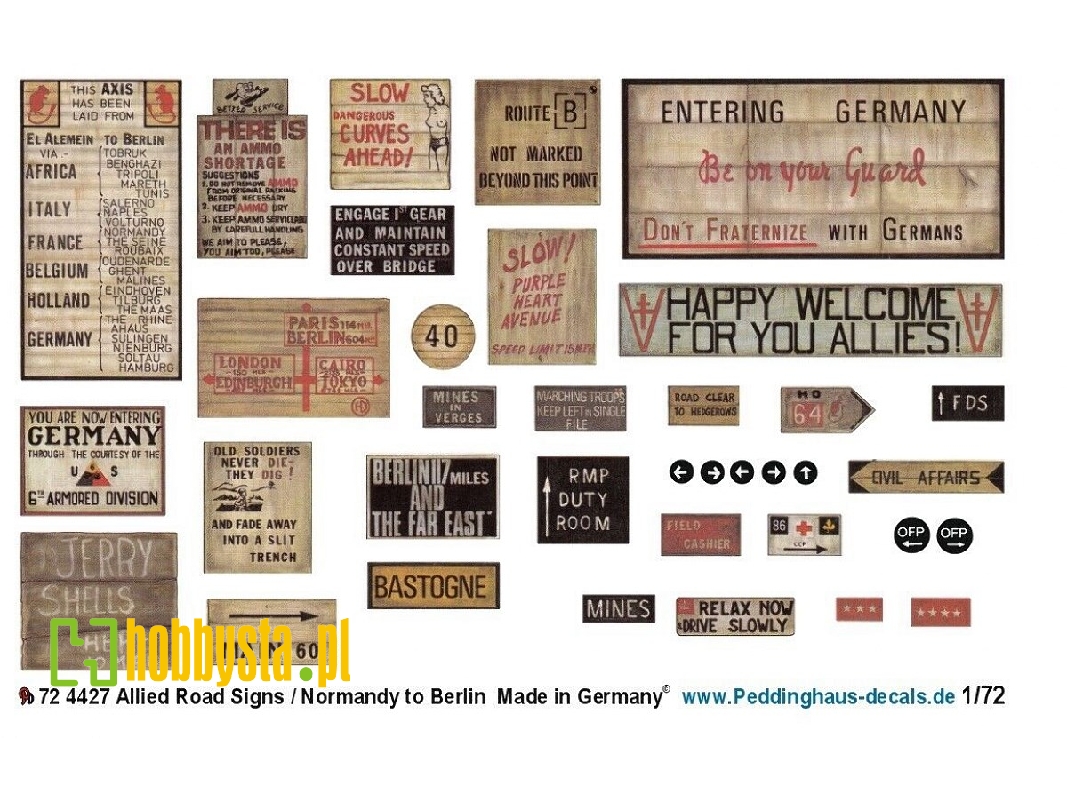 Allied Road Signs / Normandy To Berlin - zdjęcie 1