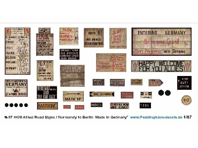 Allied Road Signs / Normandy To Berlin - zdjęcie 1