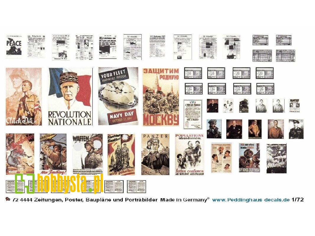 Newspapers, Posters, Building Plans And Portraits - zdjęcie 1