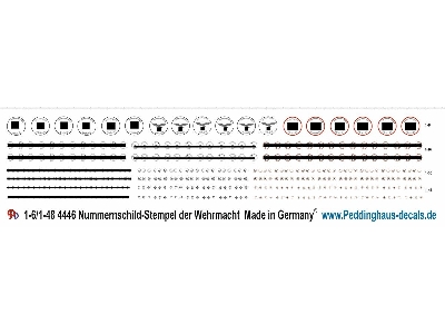 Wehrmacht Stamp For Licence Plates - zdjęcie 1