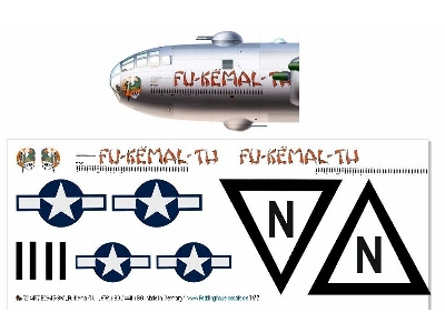 B-29-45-bw, 'fu-kemal-tu', 676th Bs / 444th Bg - zdjęcie 1