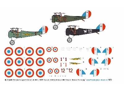 French Nieuport 27 Aces Of Wwi (Sp87 Gasser, N152 LefĂ©vre & N82 Echard) - zdjÄ™cie 1