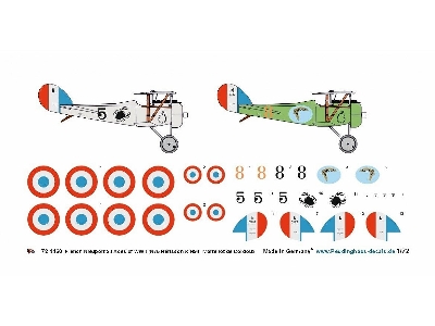 French Nieuport 24 Aces Of Wwi (N75 Hérisson & N94  Martenot De Cordoux) - zdjęcie 1