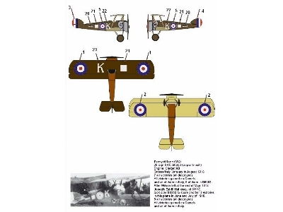 Sopwith Camel Gerald Alfred Birks / Peter Carpenter, Sidney Joseph Cottle / Percy Wilson / Josef Eskill Hallonquist - zdjęcie 3