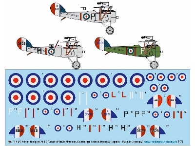 British Nieuport 24 & 27 Aces Of Wwi (Mannock, Cummings, Patrick, Moore & Rogers) - zdjęcie 1