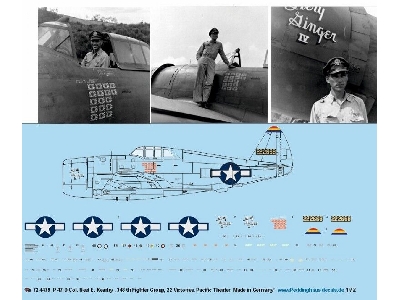 47 D Col. Neel E. Kearby, 348th Fighter Group, 22 Victories, Pacific Theater - zdjęcie 1
