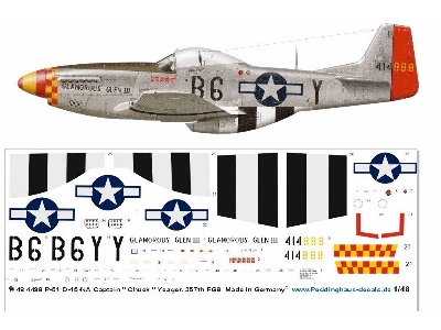 P-51 D-15-na Captain 'chuck' Yeager, 357th Fg - zdjęcie 1