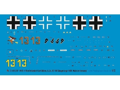 Bf 109 E-1 Oberfeldwebel Kurt Ubben, 6.(J)/ Jg 186 Wangerooge 1940 - zdjęcie 1