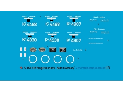 Köff Small Dieselengine Decals - zdjęcie 1