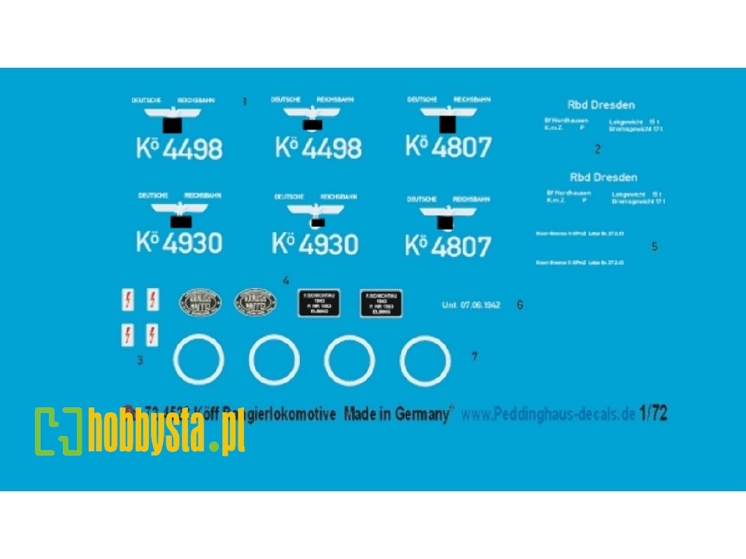 Köff Small Dieselengine Decals - zdjęcie 1