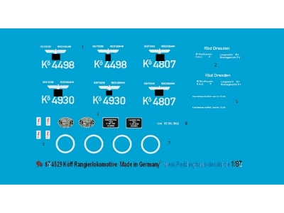 Köff Small Dieselengine Decals - zdjęcie 1