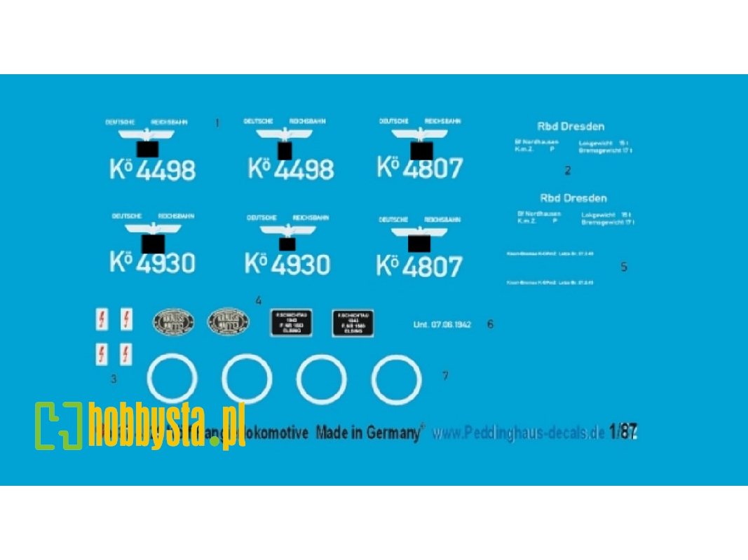 Köff Small Dieselengine Decals - zdjęcie 1