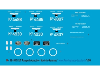 Köff Small Dieselengine Decals - zdjęcie 1