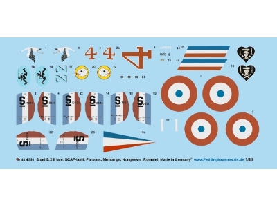 Spad S.Xiii Late, Scaf-built: Parsons, Montange, Nungesser And Romatet - zdjęcie 1