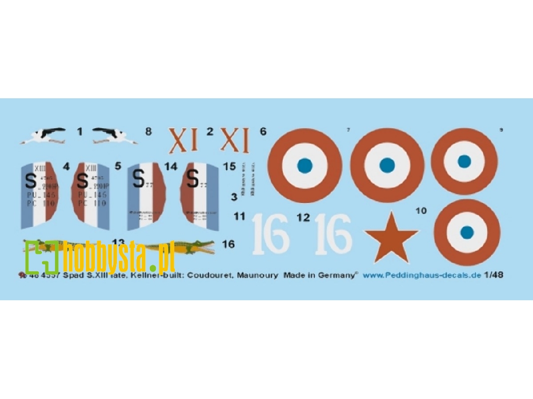 Spad S.Xiii Late, Kellner-built: Coudouret And Maunoury - zdjęcie 1